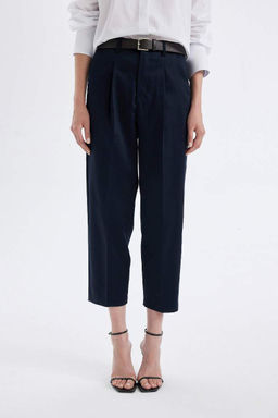 Укороченные брюки с карманами-морковками и высокой талией - Defacto фото 8