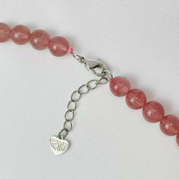 Бусы из Кварца клубничного (красный Авантюрин) 46 см +