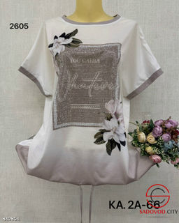 Футболка женская со стразами