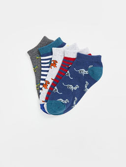 Desenli Erkek ?ocuk Patik ?orap 5li