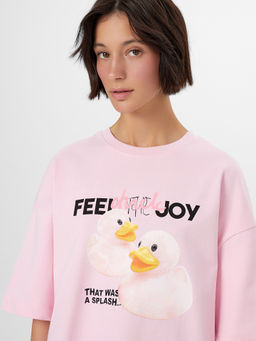 Футболка Mark Formelle женская розовая с печатью хлопок  фото 4