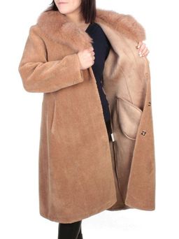 37235 BROWN Шуба женская искусственная Yi Ge - Fashion фото 6