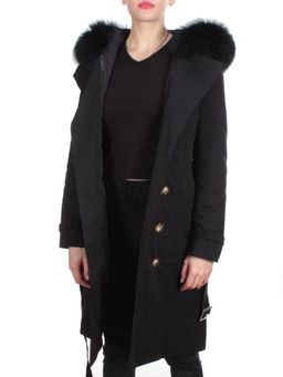 21002 BLACK Пальто зимнее женское MAILILUO (150 гр. холлофайбера) - Fashion фото 11