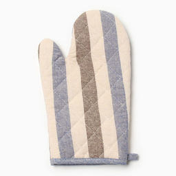 Набор кух.Доляна Полоса цв.сер/син,варежка-прих.28х17см, прихватка 17х17 50% п/э 50% хл  фото 3