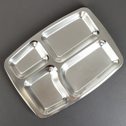 Поднос из нержавеющей стали, 36,5272 см, 4 секции