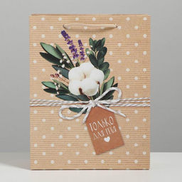 Цена за 2 шт. Пакет подарочный ламинированный, упаковка, Только для тебя, MS 18?23?8 см