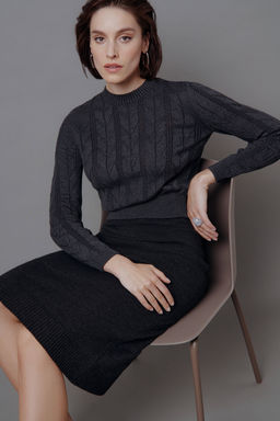 CONTE LDK 302 Юбка женская anthracite - Conte elegant фото 4