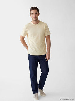 Bisiklet Yaka Penye Erkek Ti??rt