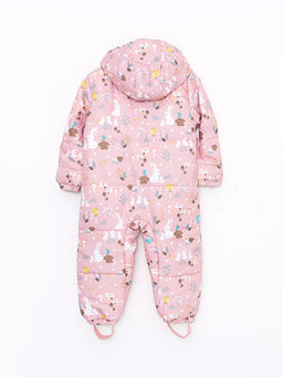 Kap??onlu Uzun Kollu Patikli Bask?l? K?z Bebek Fermuarl? Astronot Mont - Waikiki фото 2