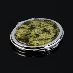 Зеркало Каменный блик, 7,1х6,3х1,1 см, змеевик