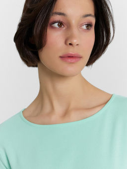 Лонгслив женский мятный мята 122650 - Mark formelle фото 5