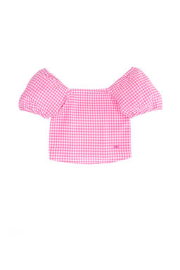 U. S. Polo Assn Розовая рубашка с коротким рукавом для девочки - U.s. polo assn фото 2