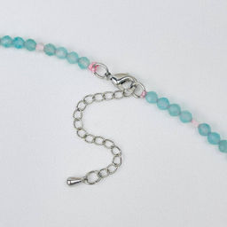 Колье из Амазонита и Розового кварца 42 см +