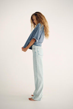 TRF WIDE-LEG HIGH-WAIST JEANS - Zara фото 38