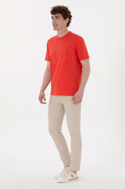 Erkek Regular Fit Bisiklet Yaka K_rm_z_ Ti__rt Sepette S_rpriz _ndirim - U.s. polo assn фото 4