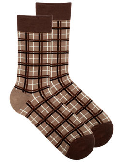 Носки р.40-45 Brown Mode Клетка