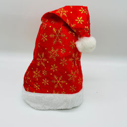 Новогодний колпак со снежинками 12 шт в уп (арт. HZ-54)