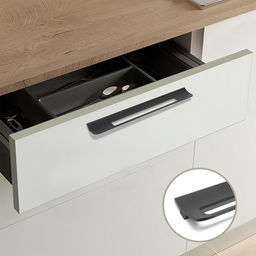 Ручка-скоба мебельная CAPPIO RS1402, м/о 256 мм, цвет черный