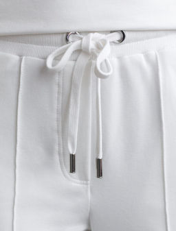 Трикотажные брюки на резинке из футера двухнитки эластичные - Vilatte фото 3