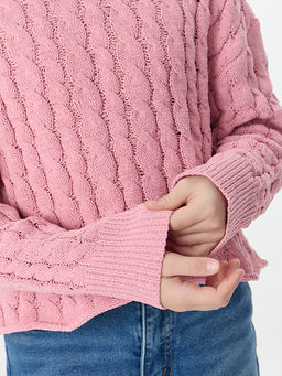 Джемпер для девочек розовый - Mark formelle фото 5