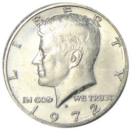 1/2 доллара (50 центов) 1972 года D США