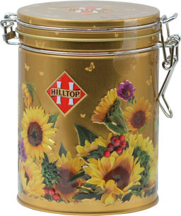 HILLTOP. 8 марта. Весна. Банка с клипсой Подсолнухи 100 гр. жест.банка