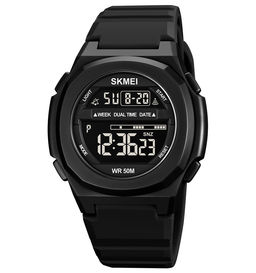 Часы наручные Skmei мужские электронные спортивные 1821black-black