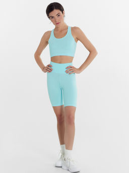 Комплект женский (топ, шорты) лазурно-голубой светлая лазурь 372525 - Mark formelle фото 2