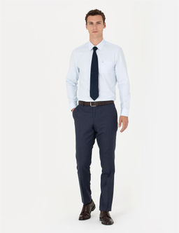 A__k Mavi Regular Fit Uzun Kollu Basic G_mlek