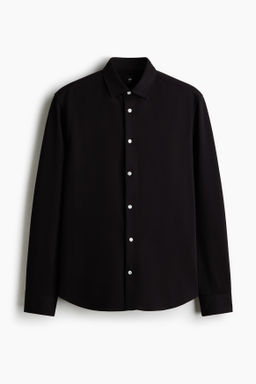 Camisa en tejido el?stico multidirecci?n Slim Fit - H&m фото 3