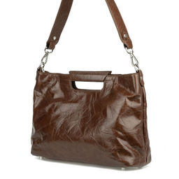 76200A brown, Женская кожаная сумка, Barcelo Biagi