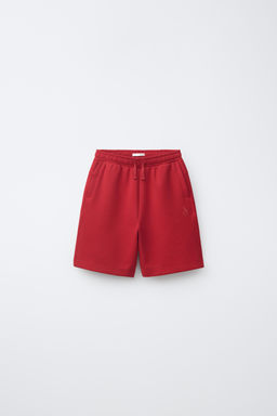 BERMUDA INTERLOCK SPORTY / Rojo - Zara фото 3
