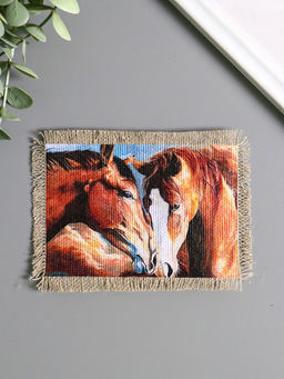 Цена за 2 шт. Магнит на холодильник, панно Свиток. Единство лошадей, 10.5?15.5 см - Simaland фото 2