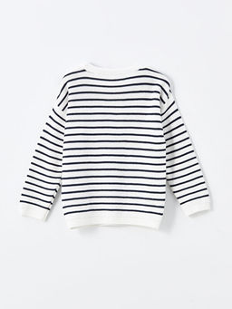 Bisiklet Yaka ?izgili Triko Erkek Bebek Kazak - Waikiki фото 2