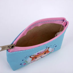 Кошелёк детский Лисёнок с цветочками, 11х8,5х2 см - NAZAMOK KIDS фото 3