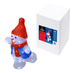 ULD-M2234-040/STA WHITE IP20 SNOWMAN-2 Фигура светодиодная Снеговик-2, 30*35см, 40 светодиодов. Белый свет. Провод прозрачный. TM Uniel - Volpe фото 10
