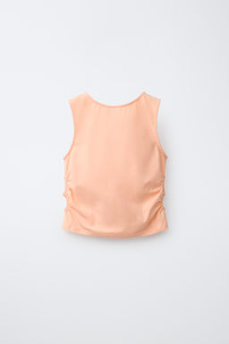 CAMISETA CUT OUT BORDADO / Naranja