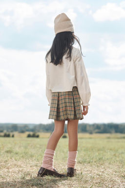LIMITED EDITION HOUNDSTOOTH SKIRT WITH WOOL - Zara фото 2