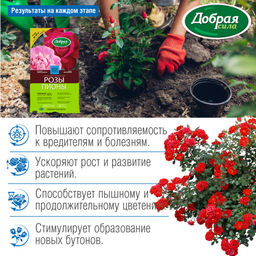 Компл. мин. удобр. "Добрая сила" Розы-Пионы, пак.0,9кг