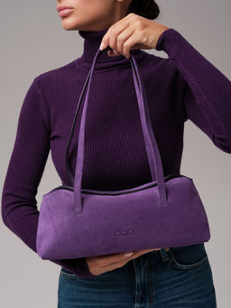 Замшевая сумка Raduy DBR 31127 фиолетовая гуашь