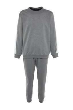 TRENDYOL MAN Lacivert Yanlar? Seritli Orme Pijama Tak?m? THMAW21PT0828 - Trendyolmilla фото 6