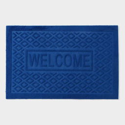 Коврик придверный Доляна Welcome, ромбы, влаговпитывающий, без окантовки, 38?58 см, цвет МИКС