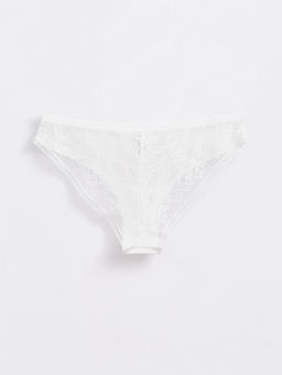 CONTE Трусы бикини из хлопка с кружевом LIGHT DAY LB 1271 off-white - Conte elegant фото 2