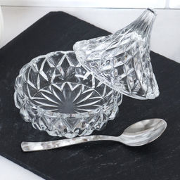 Солонка с ложкой 100 мл резная / LGR-113ложка /уп / - ГалеонТрейд фото 2