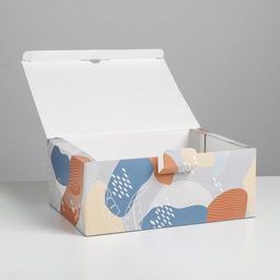 Цена за 2 шт. Коробка подарочная сборная, упаковка, «Силуэт», 26 х 19 х 10 см