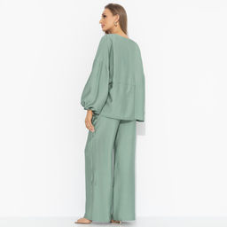 Брючный комплект лёгкий, Приручённый шик (3 в 1, зеленый) - Charutti фото 5