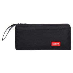 Пенал школьный на молнии Calligrata «Классика», 2 отделения, чёрный