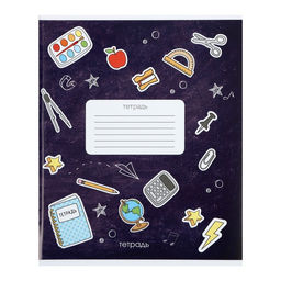 Комплект тетрадей из 10 штук Calligrata Школа, 12 листов в линейку, обложка мелованный картон, ВД-лак, блок офсет, белизна 95%, 4 вида по 2 штуки + 2 МИКС  фото 6