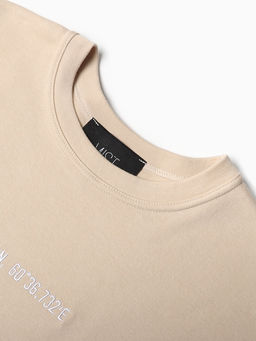 Футболка женская MIST Coordinates, размер 42-44 (S-M), бежевая