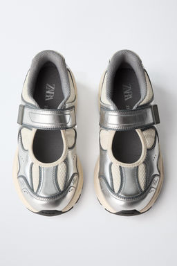 ZAPATILLA DEPORTIVA ABIERTA / Plata - Zara фото 5